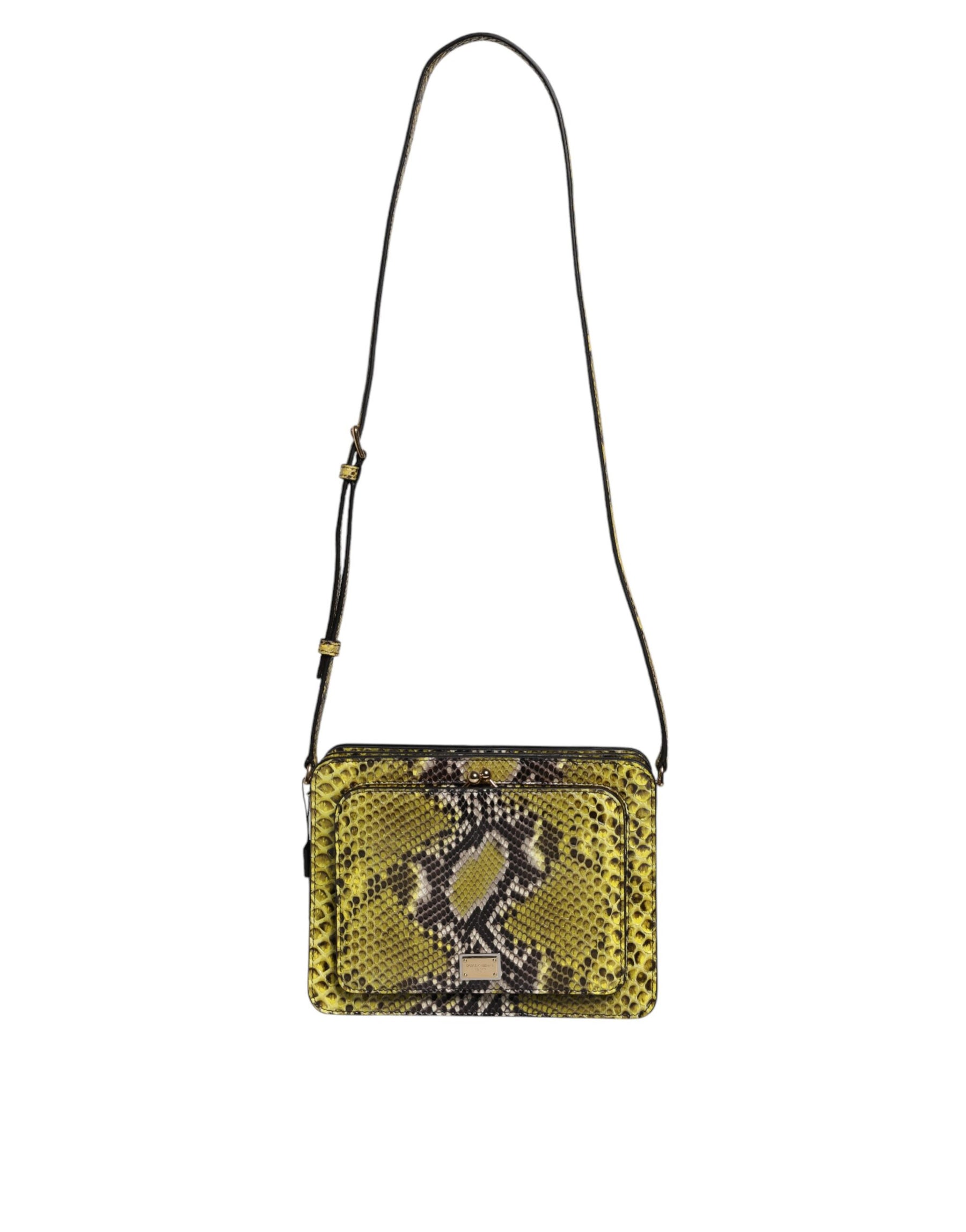 Dolce & Gabbana Green Exotic Leather DG Plaque Crossbody Clutch Bag | Regal Royce
