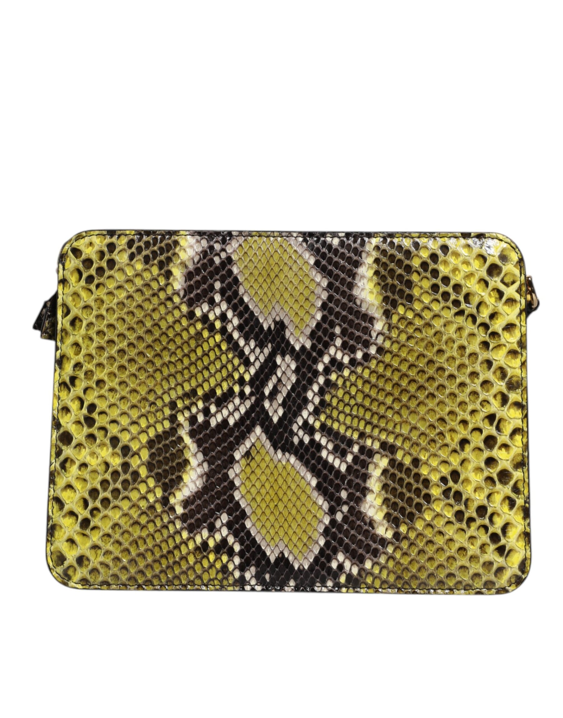 Dolce & Gabbana Green Exotic Leather DG Plaque Crossbody Clutch Bag | Regal Royce