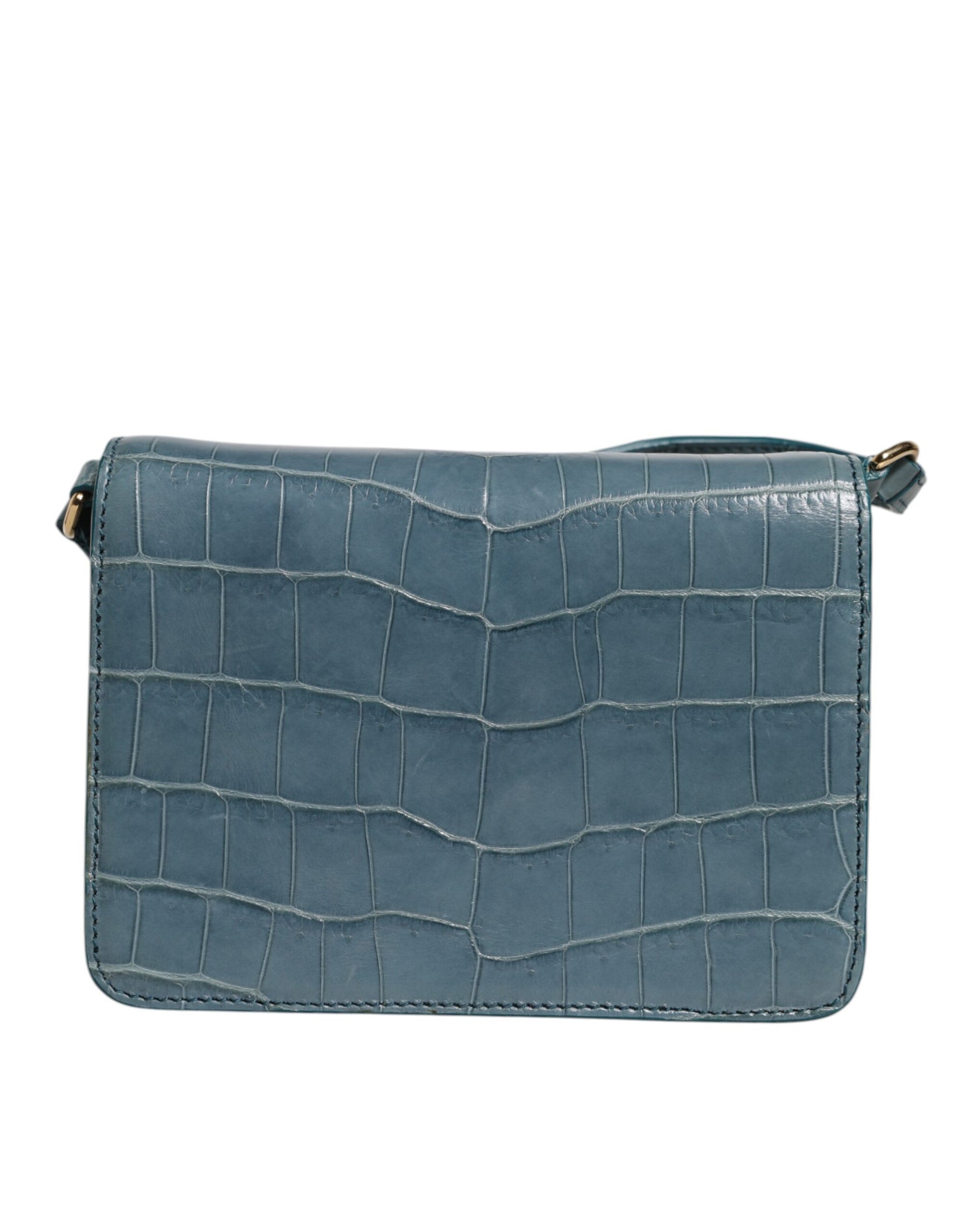 Dolce & Gabbana Green Exotic Leather DG Plaque Crossbody Mini Bag | Regal Royce