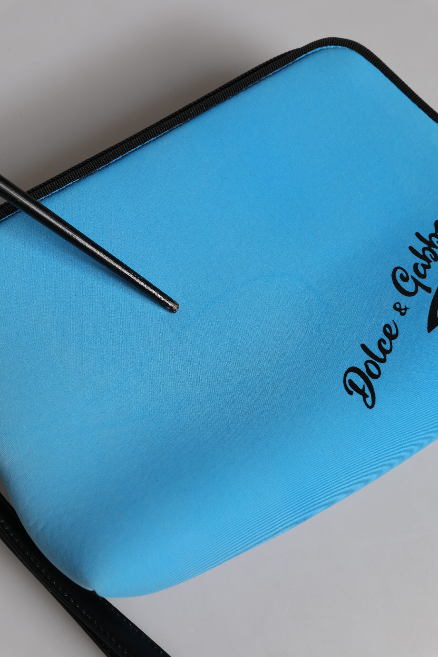 Dolce & Gabbana Blue DG Logo Print Clutch Zip Borse Pouch Bag | Regal Royce