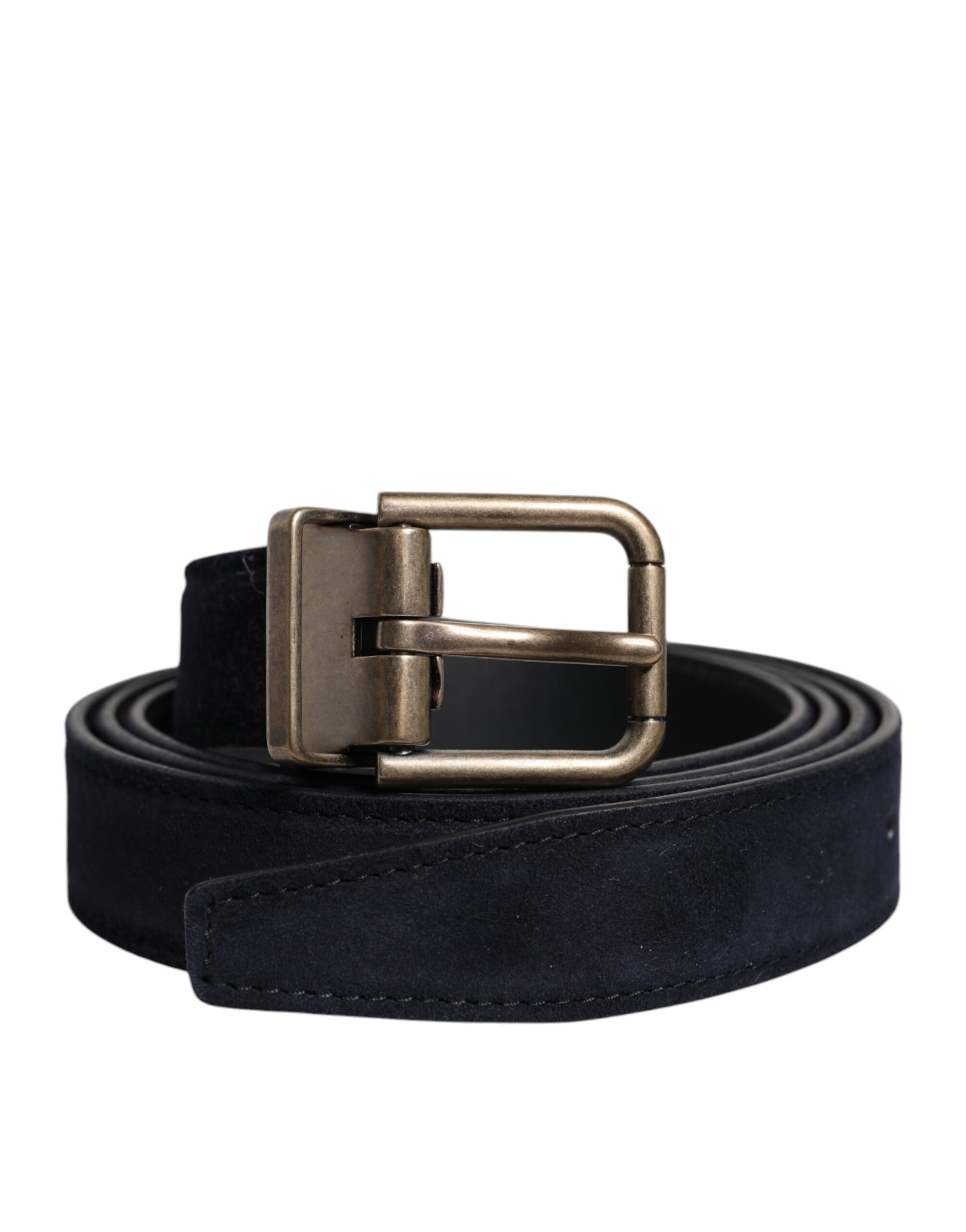 Dolce & Gabbana Black Goat Leather Metal Buckle Classic Belt | Regal Royce