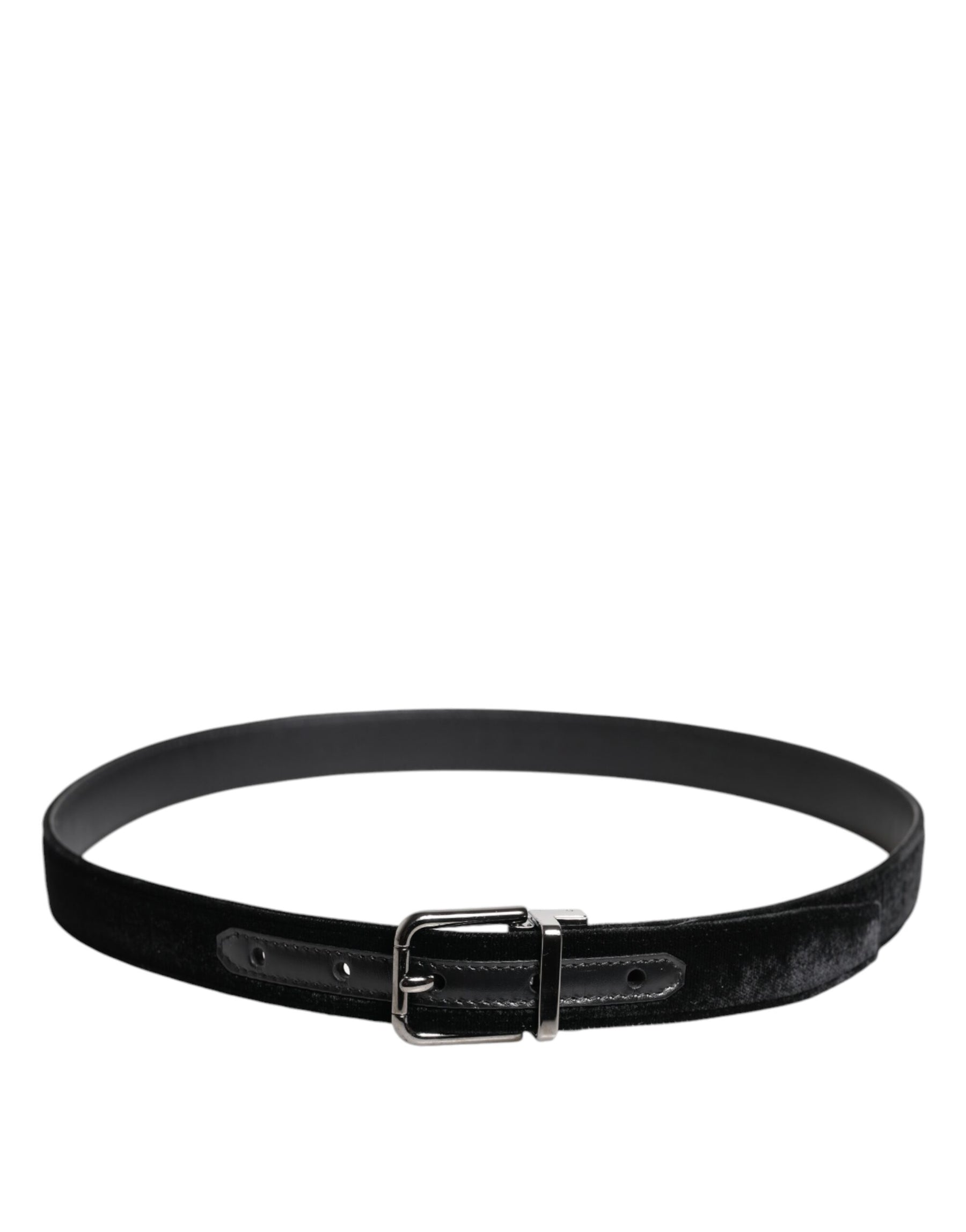 Dolce & Gabbana Black Leather Metal Buckle Classic Belt | Regal Royce