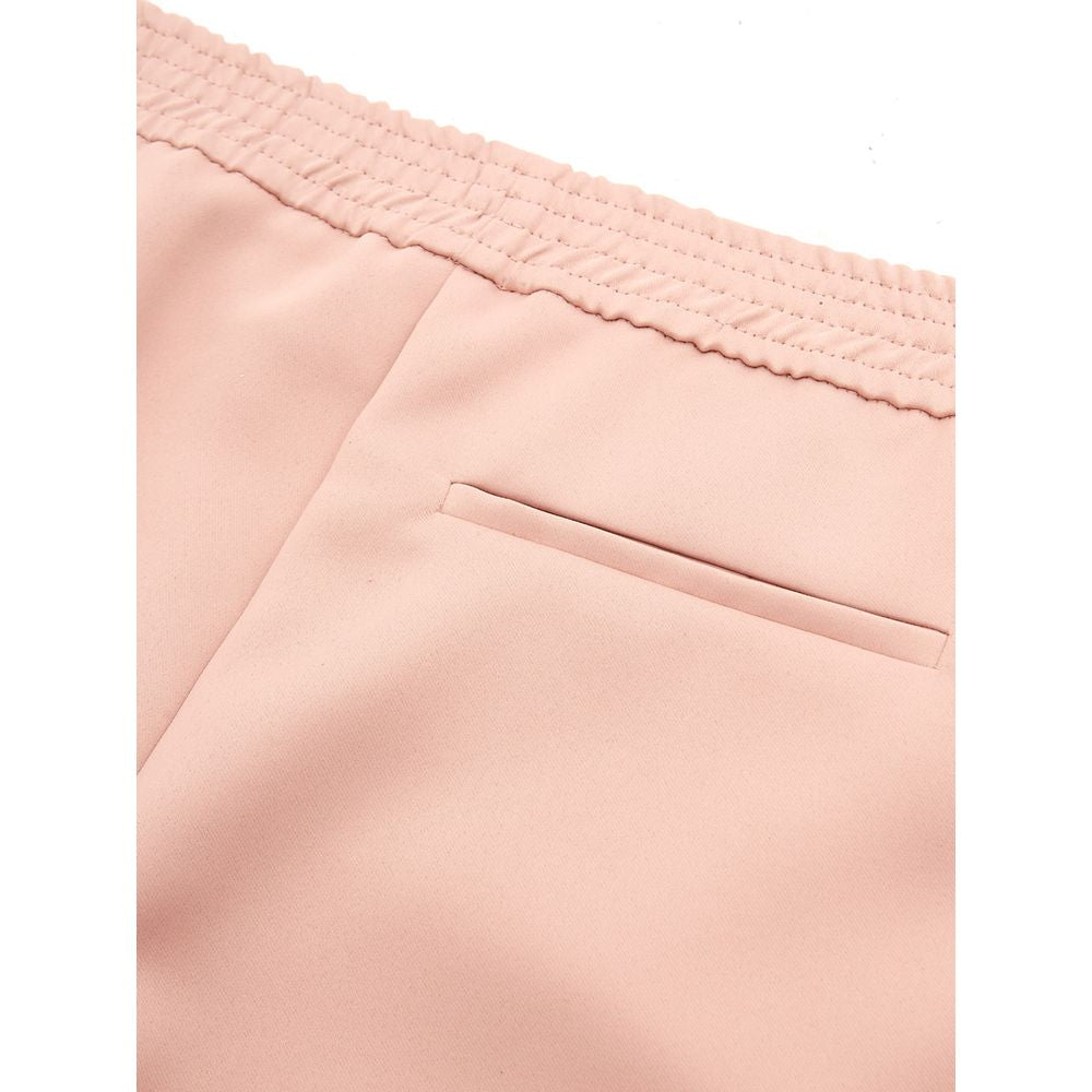 Lardini Pink Polyester Casual Pants | Regal Royce