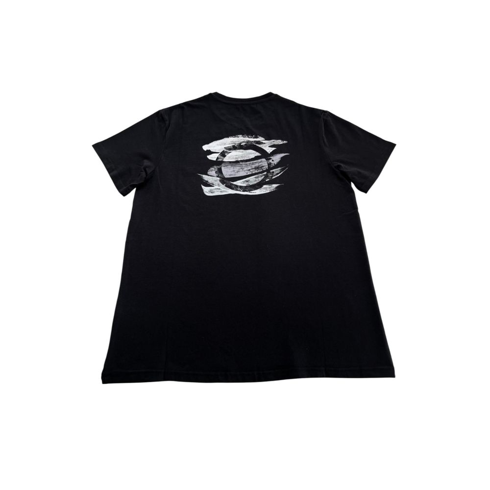 Trussardi Beachwear Black Cotton T-Shirt