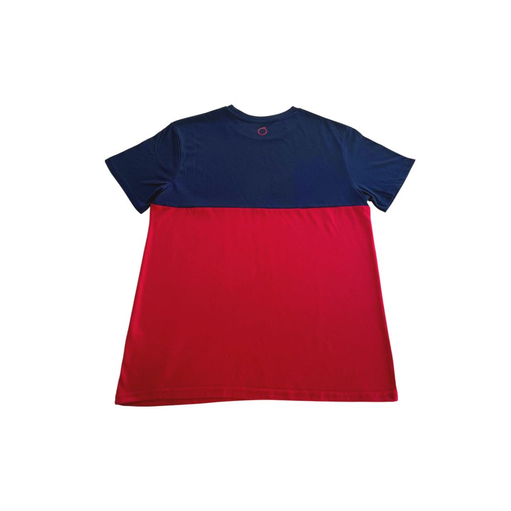 Trussardi Beachwear Red Cotton Men T-Shirt | Regal Royce