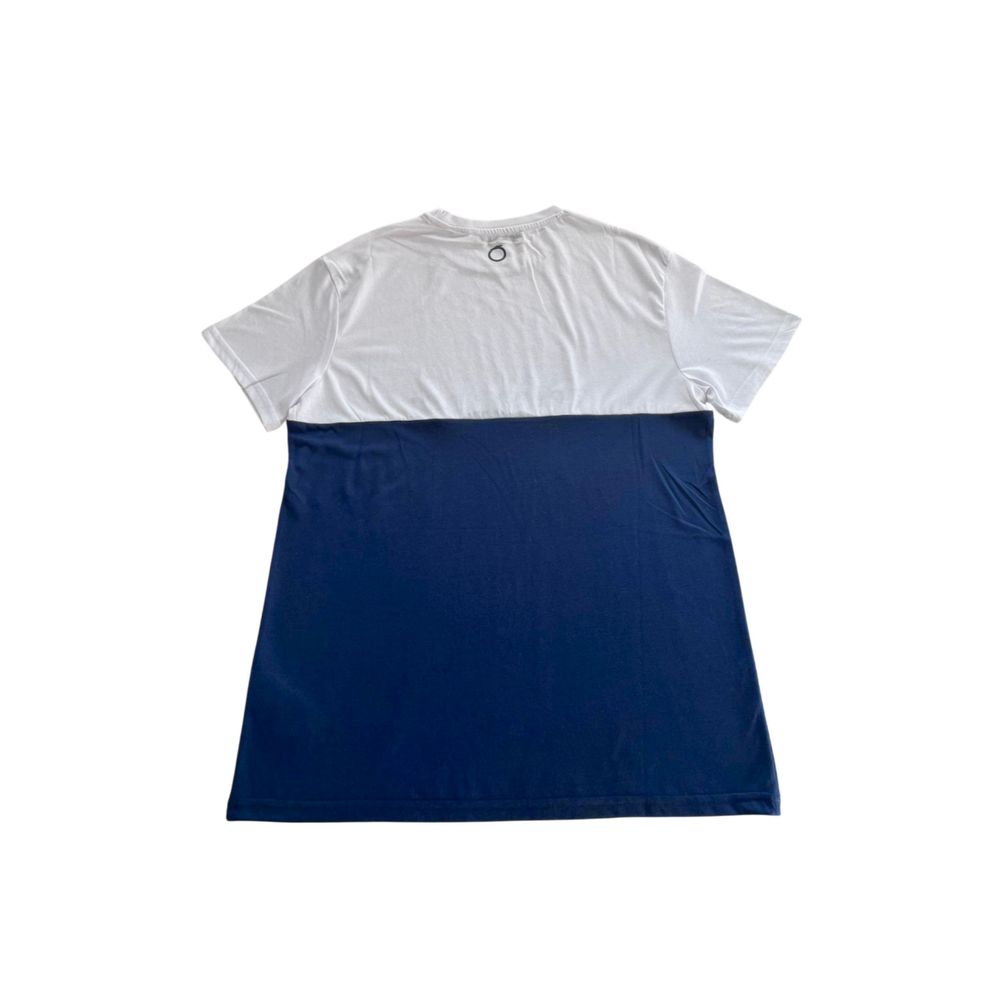 Trussardi Beachwear Blue Cotton Men T-Shirt | Regal Royce
