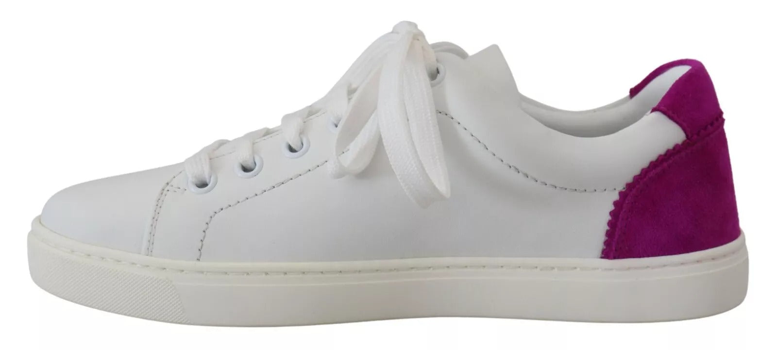 Dolce & Gabbana White Classic Sneakers Women Leather Shoes | Regal Royce