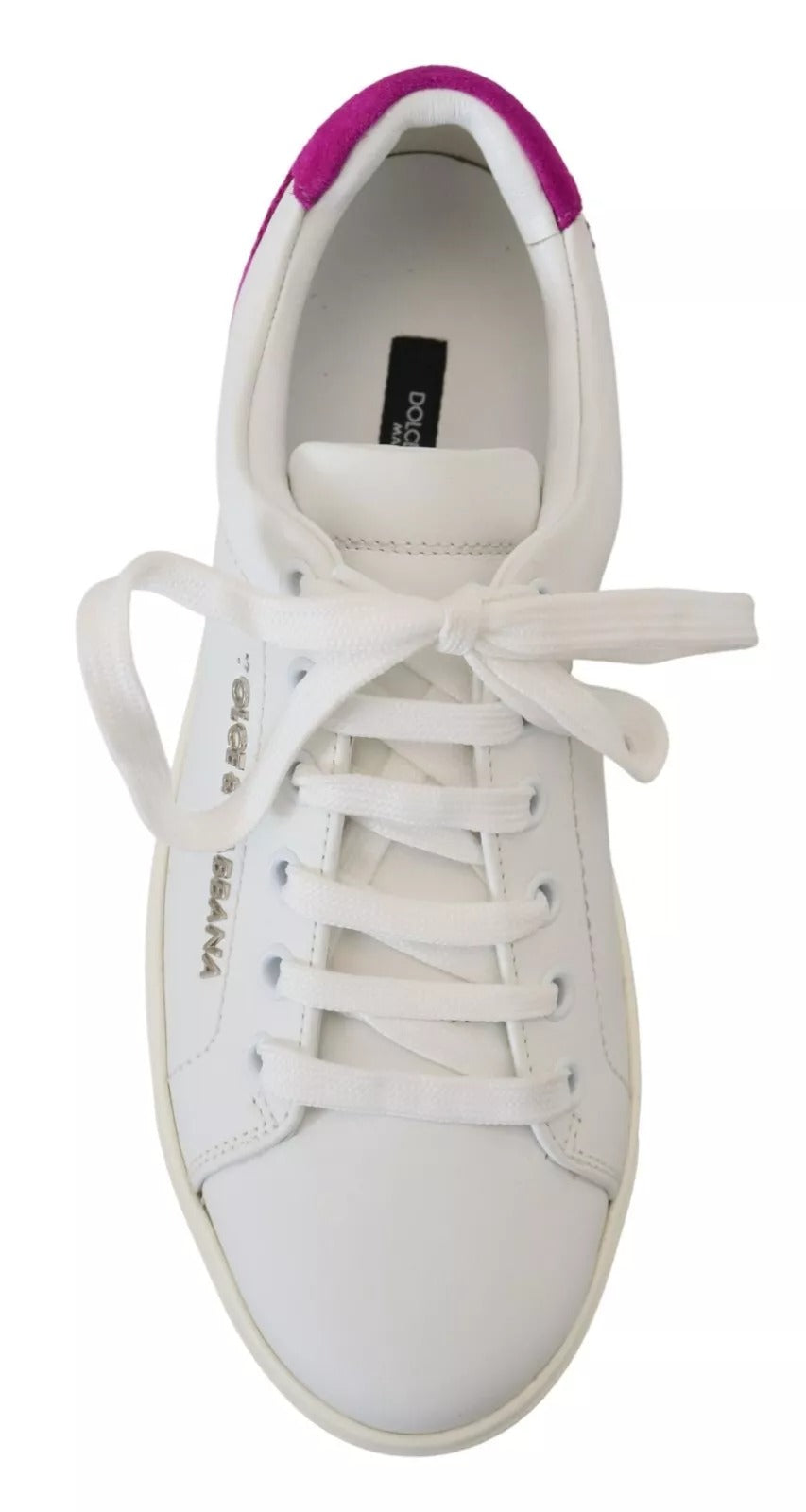 Dolce & Gabbana White Classic Sneakers Women Leather Shoes | Regal Royce