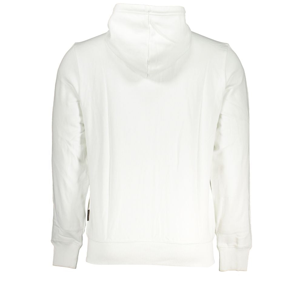 Napapijri White Cotton Men's Hoodie | Regal Royce