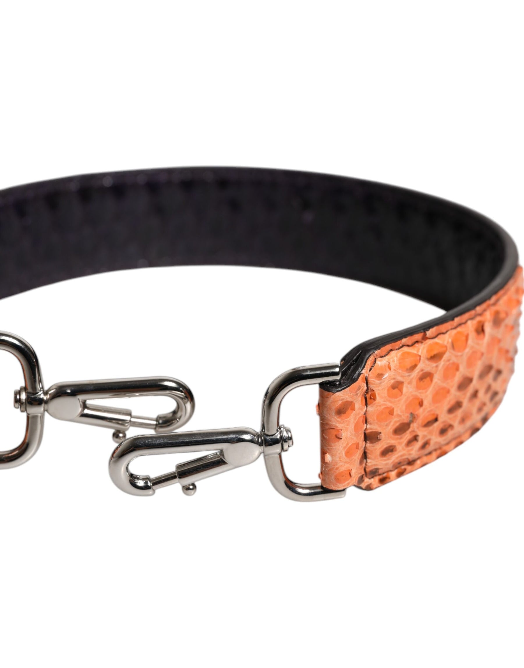 Dolce & Gabbana Black Beige Exotic Leather Bag Shoulder Strap | Regal Royce