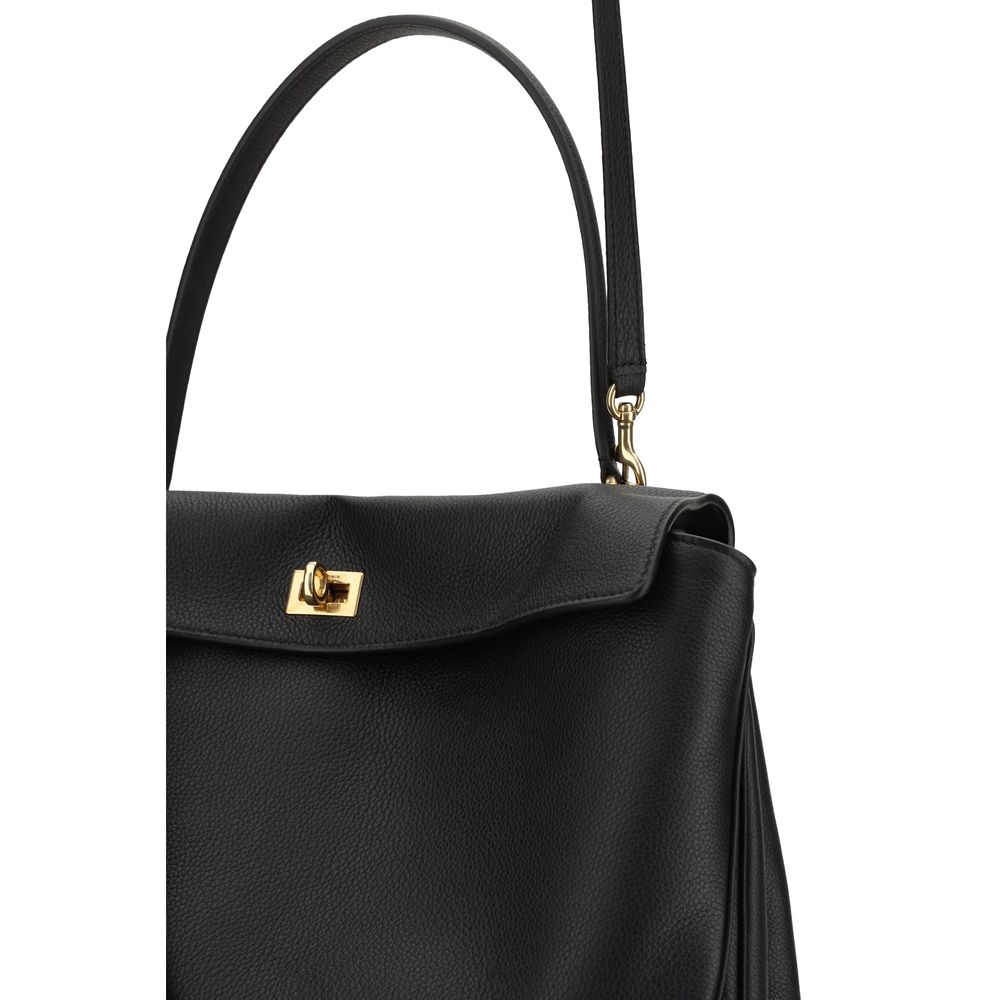 Balenciaga Black Calf Leather Bos Taurus Shoulder Bag | Regal Royce