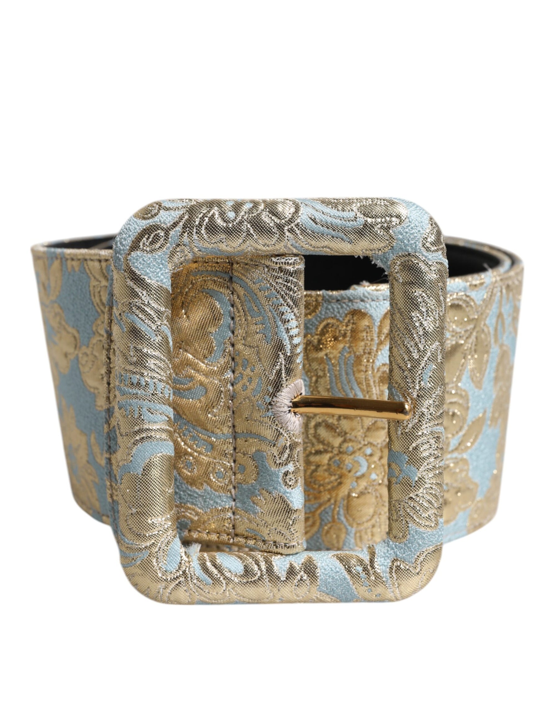 Dolce & Gabbana Multicolor Floral Jacquard Wide Waist Belt | Regal Royce