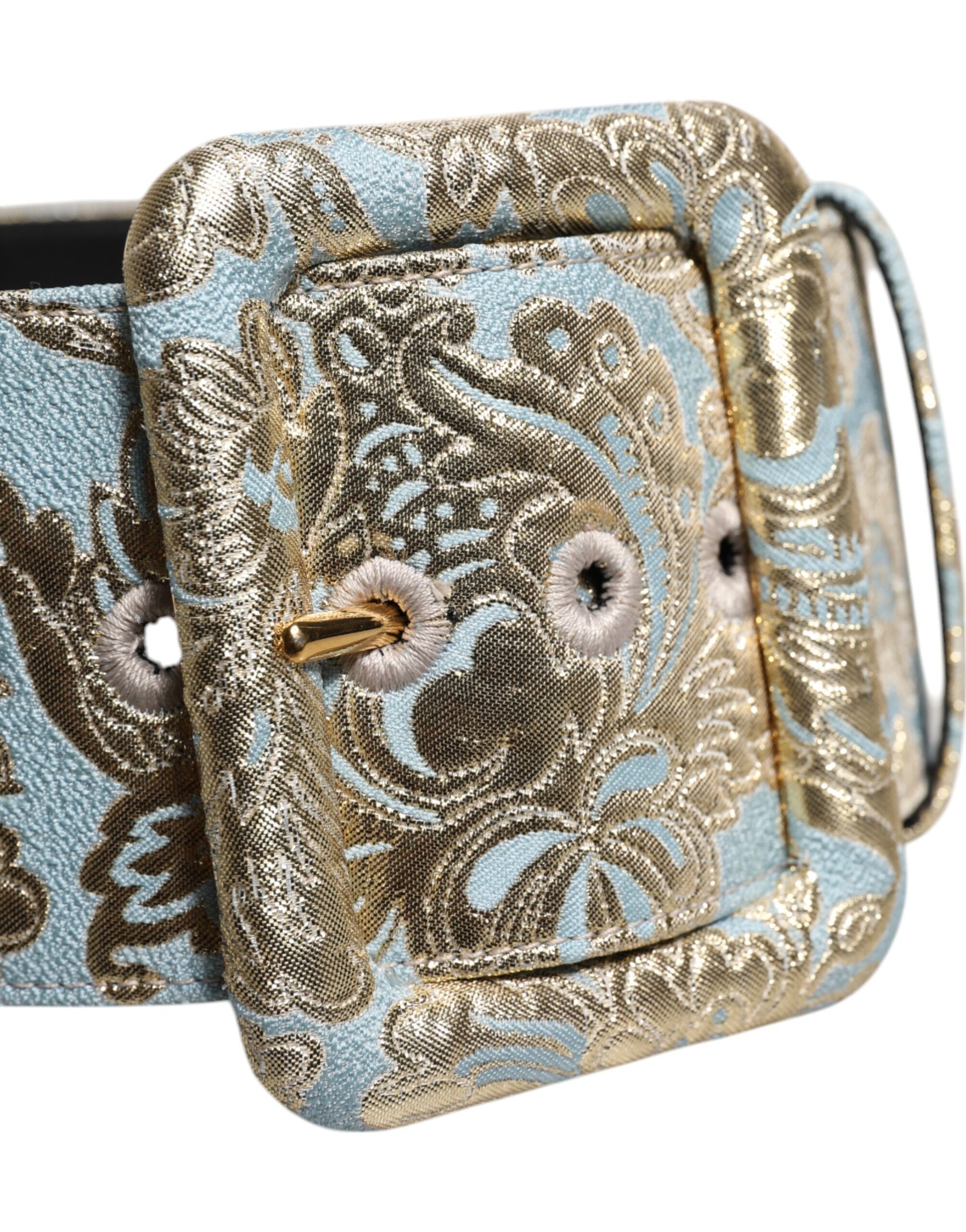 Dolce & Gabbana Multicolor Floral Jacquard Wide Waist Belt | Regal Royce