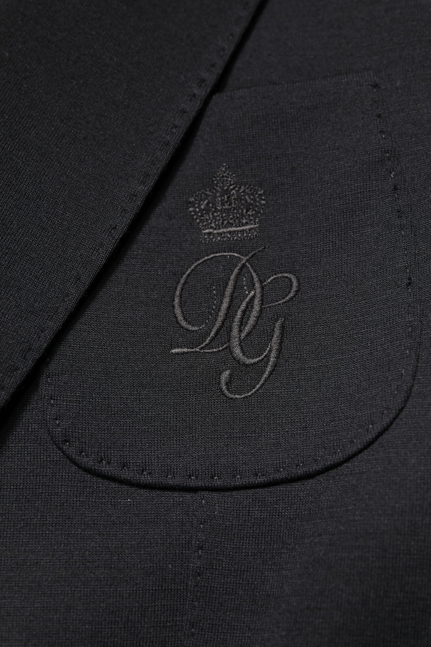 Dolce & Gabbana Black Wool Slim Fit Coat Blazer Jacket Suit | Regal Royce