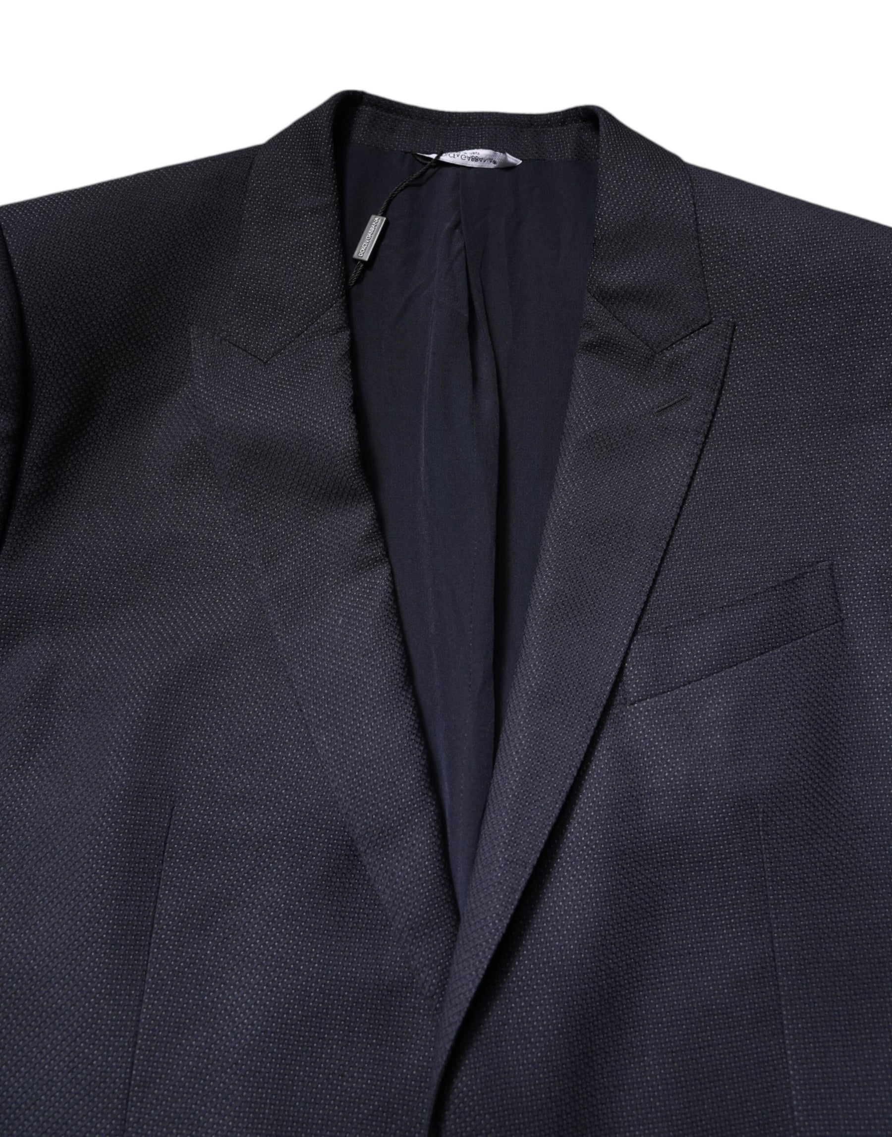 Dolce & Gabbana Black Wool Single Breasted Coat Blazer Suit | Regal Royce