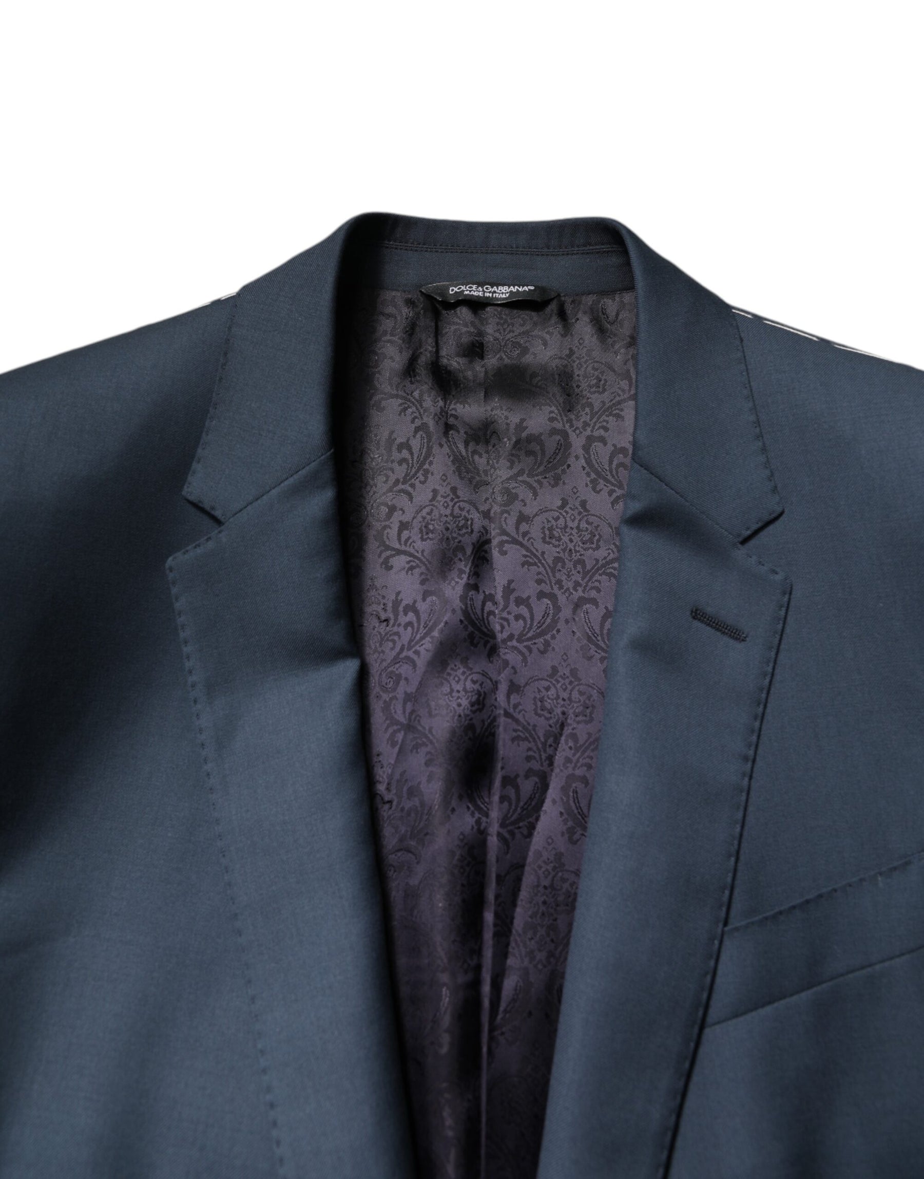 Dolce & Gabbana Blue Single Breasted Men Coat MARTINI Blazer | Regal Royce