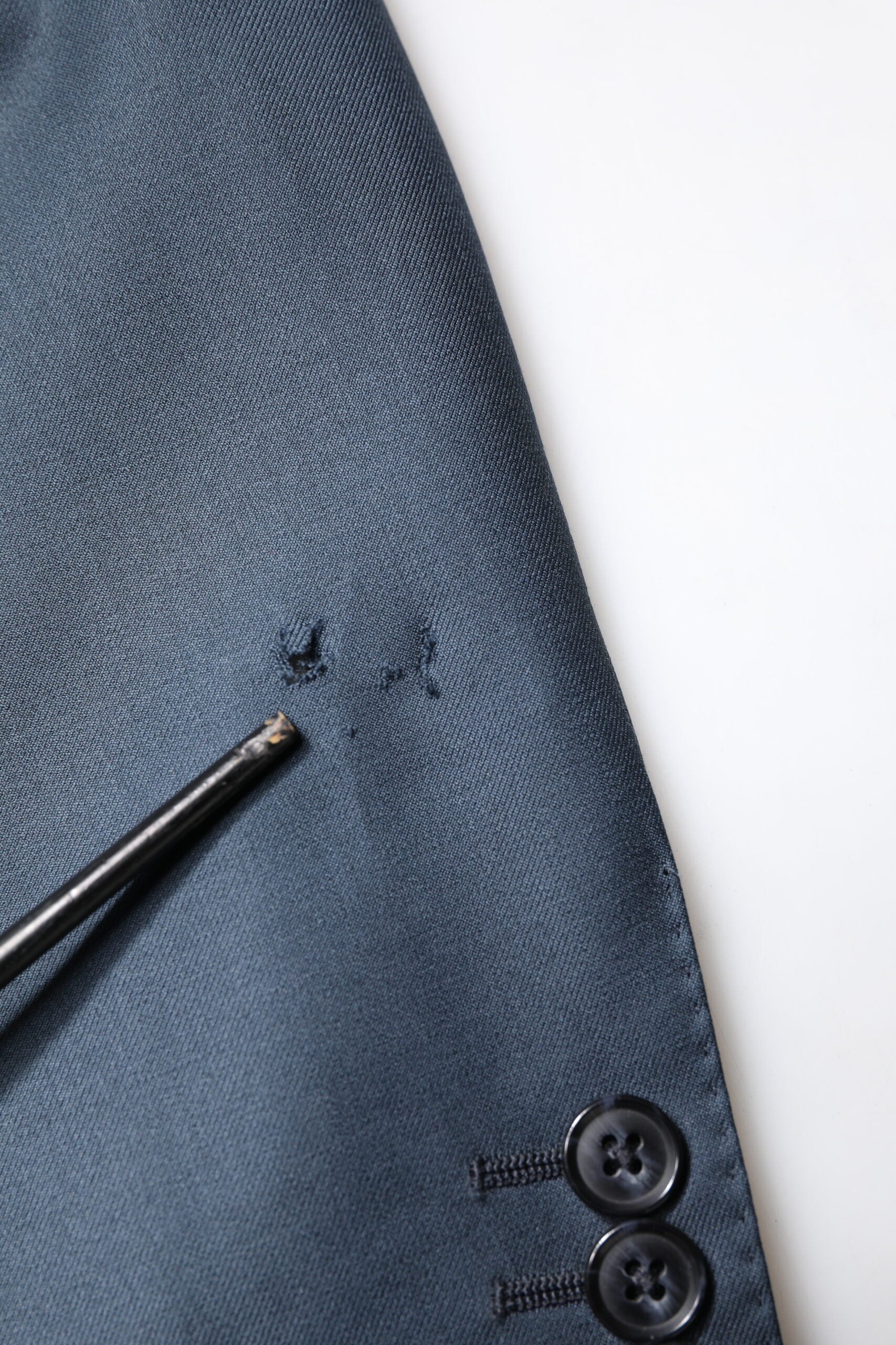 Dolce & Gabbana Blue Single Breasted Men Coat MARTINI Blazer | Regal Royce