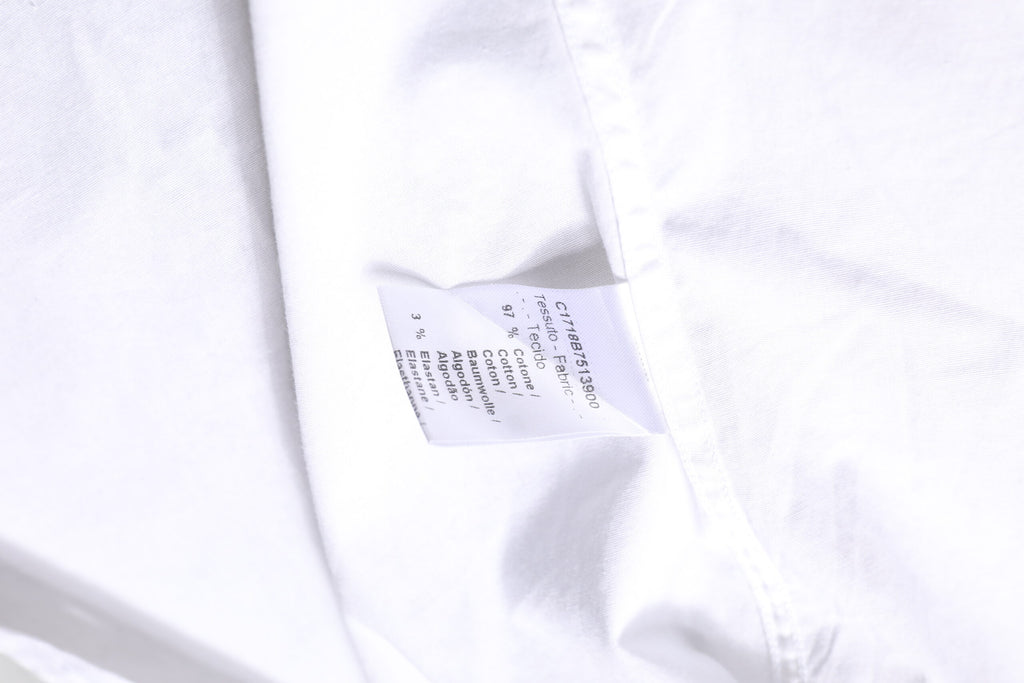 Daniele Alessandrini White Cotton Dress Formal Shirt