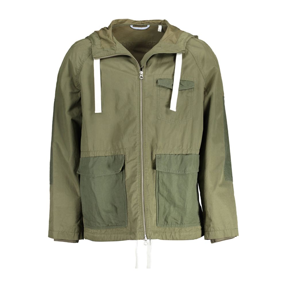 Gant Green Cotton Jackets & Coat
