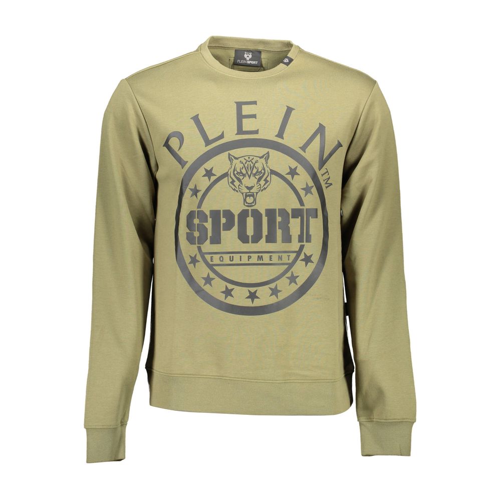 Plein Sport Verde Cotton Men Sweatshirt | Regal Royce