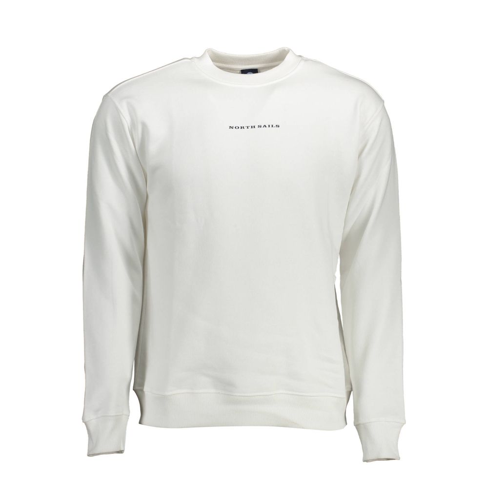 North Sails Bianco Cotton Men Sweatshirt | Regal Royce