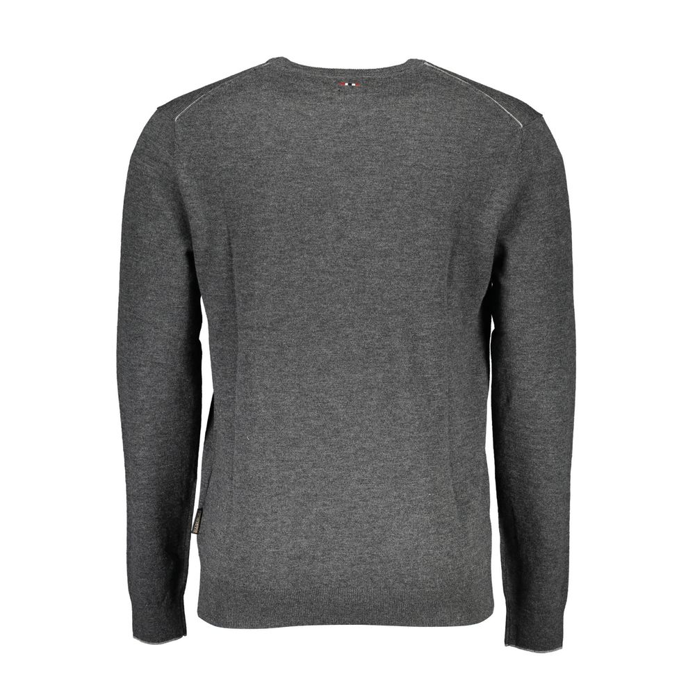 Napapijri Gray Wool Sweater