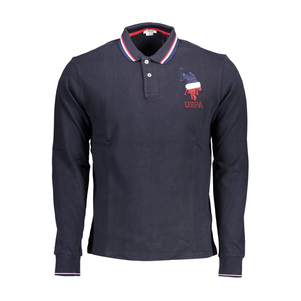 U.S. POLO ASSN. Blue Cotton Men Polo Shirt | Regal Royce