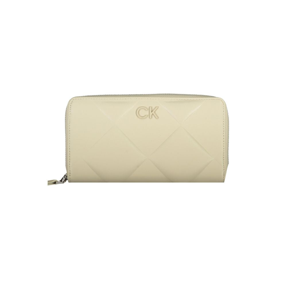 Calvin Klein Beige Polyester Women Wallet | Regal Royce