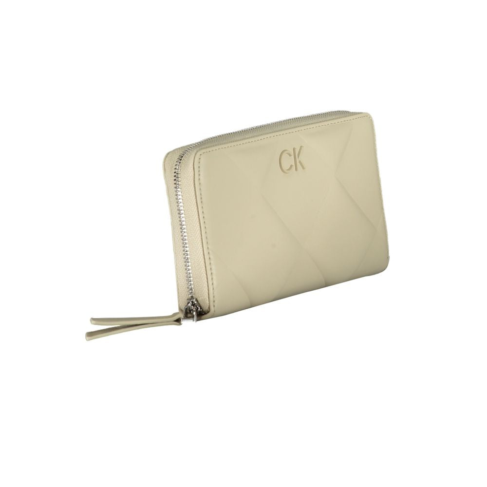 Calvin Klein Beige Polyester Women Wallet | Regal Royce