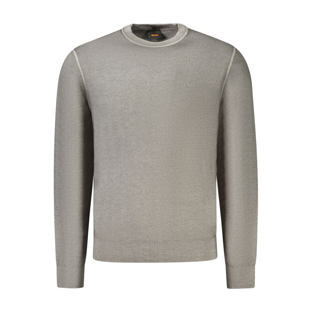 Hugo Boss Grigio Wool Mens Sweater | Regal Royce