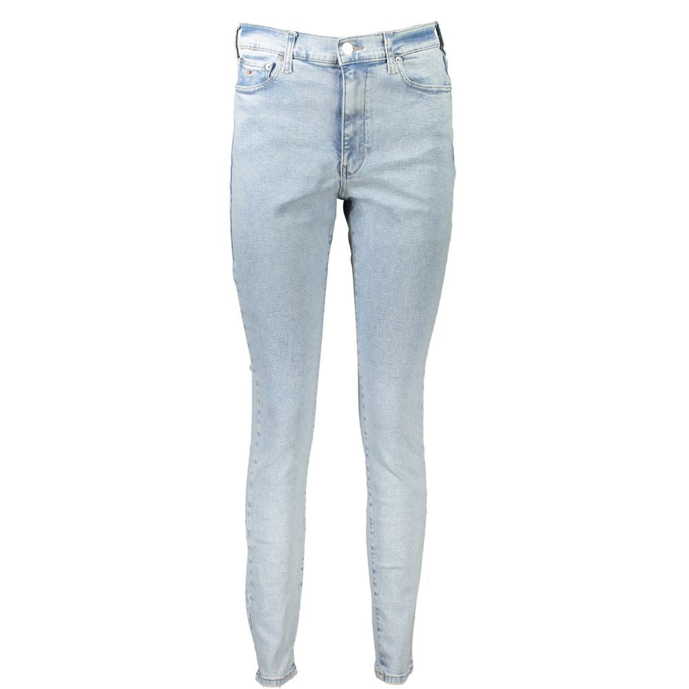 Tommy Hilfiger Azzurro Cotton Women Jeans | Regal Royce