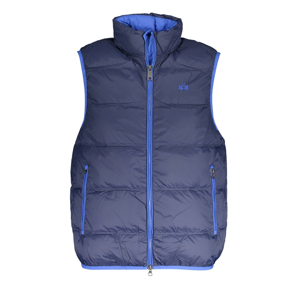 La Martina Blu Polyamide Men's Vest | Regal Royce