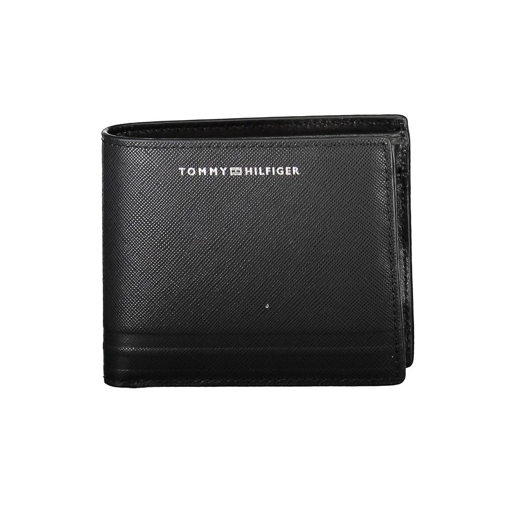 Tommy Hilfiger Black Leather Men Wallet | Regal Royce