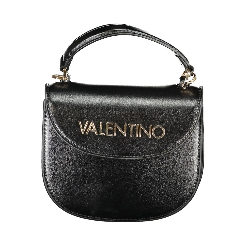 Mario Valentino Nero Polyurethane Women's Bag with Handle and Shoulder Strap | Regal Royce