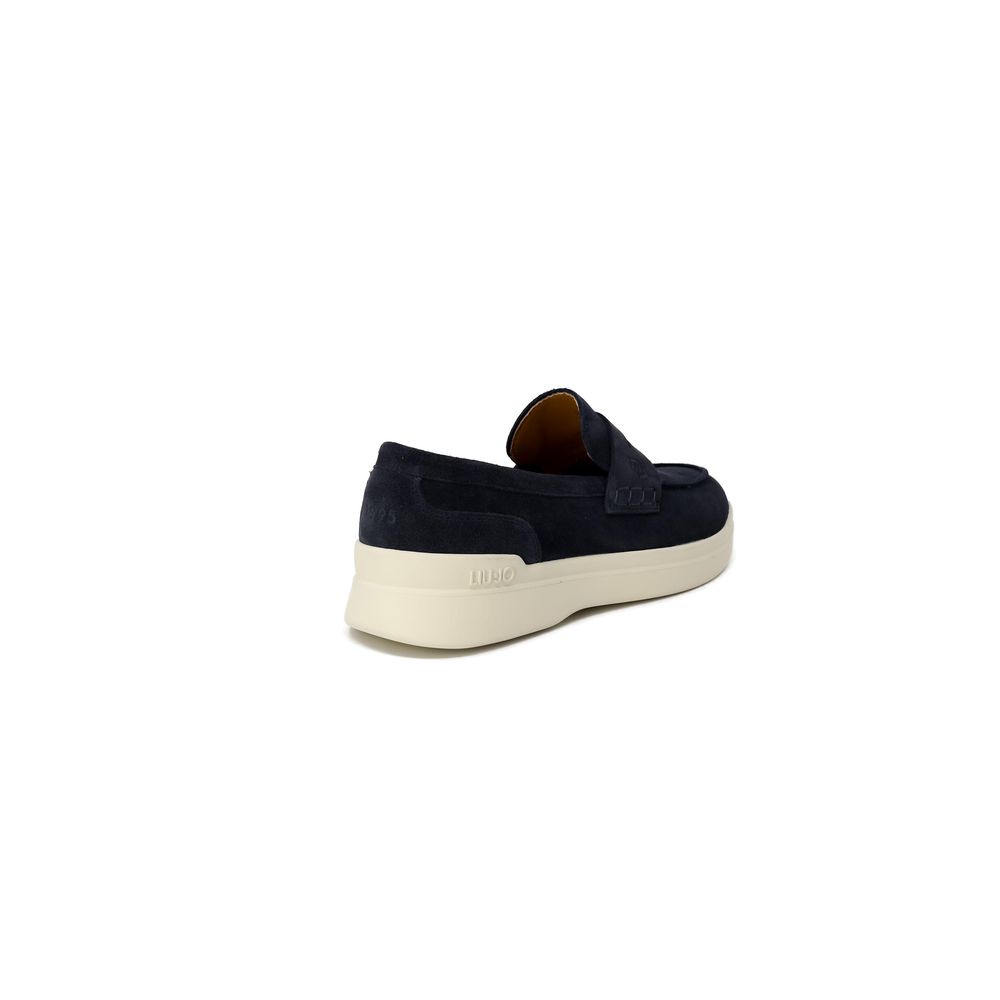 Liu Jo Blue Suede Leather Slip-On Loafers | Regal Royce