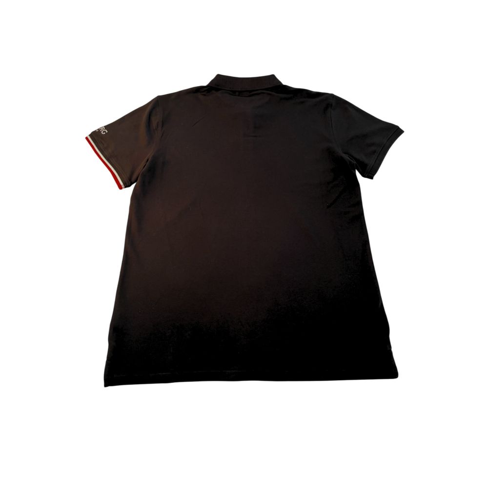 Iceberg Black Cotton Men Polo Shirt | Regal Royce