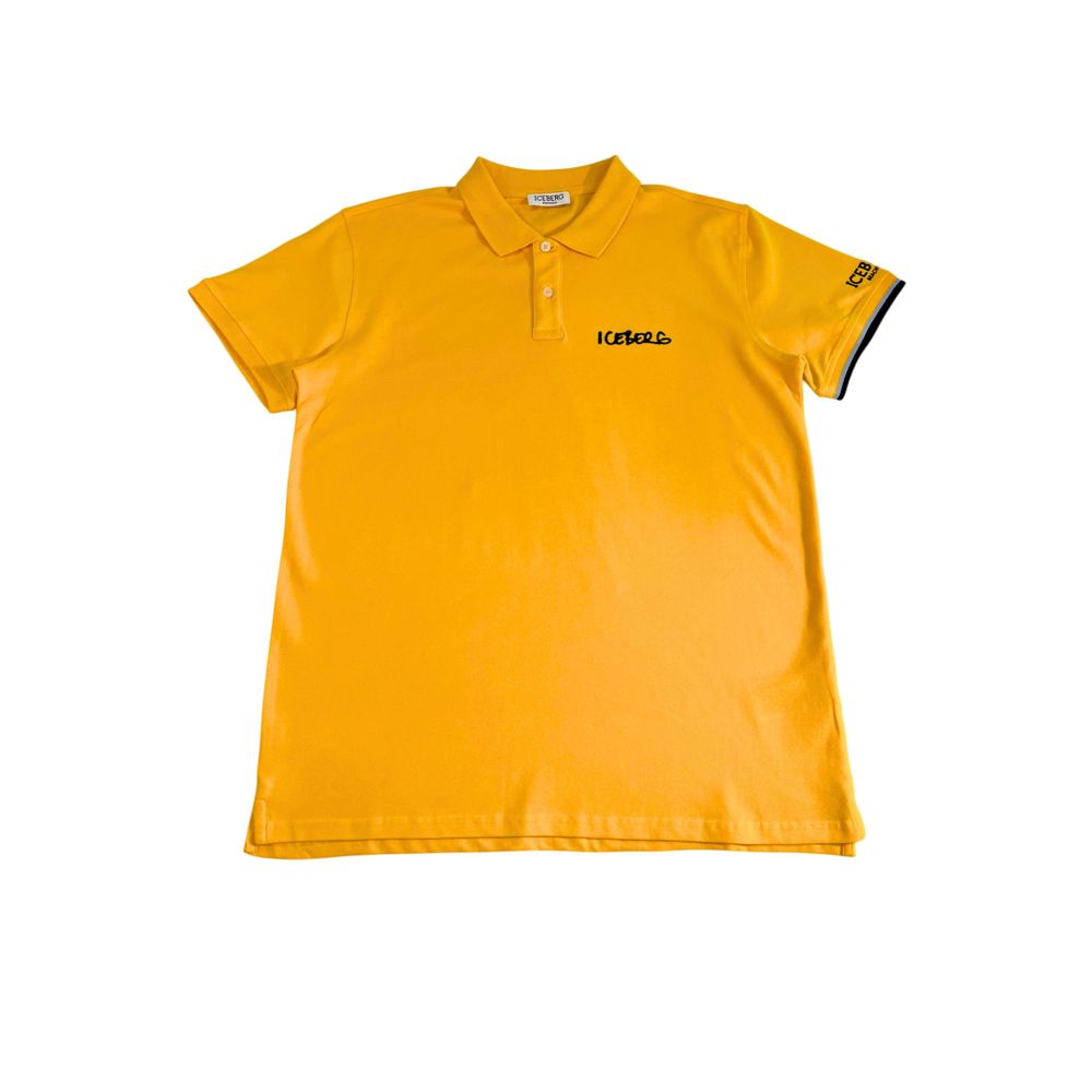 Iceberg Yellow Cotton Men Polo Shirt | Regal Royce