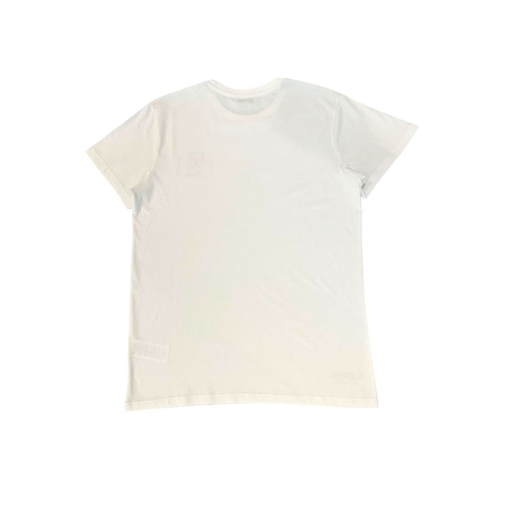 Iceberg White Cotton Men T-Shirt | Regal Royce