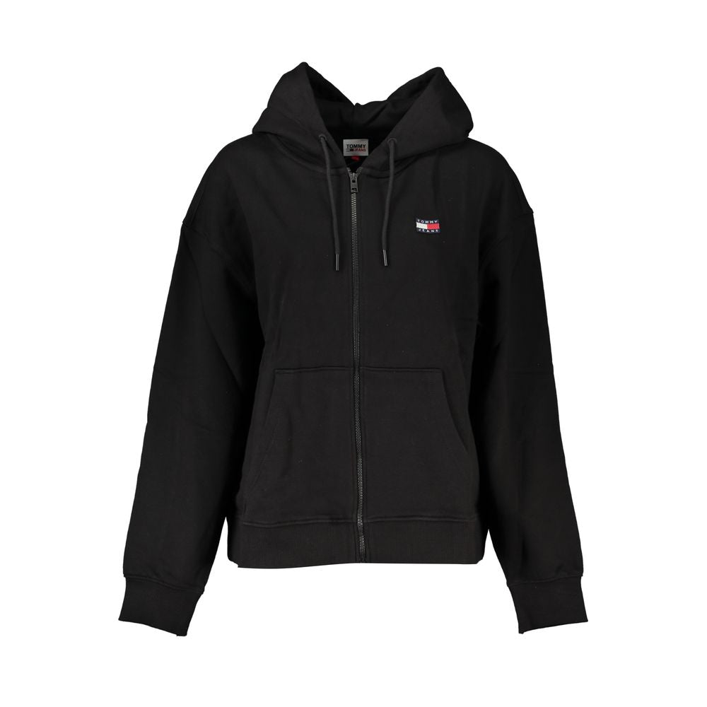 Tommy Hilfiger Black Cotton Women Sweatshirt | Regal Royce