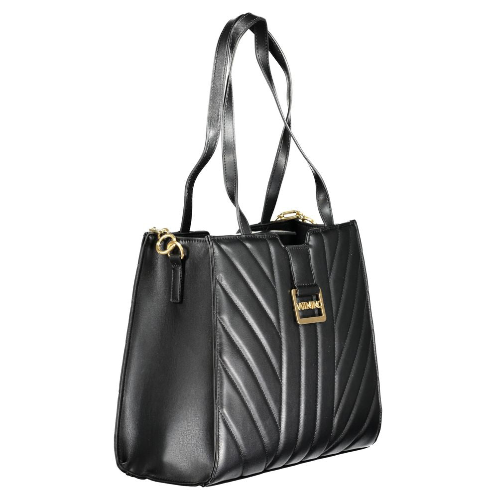 Mario Valentino Nero Polyurethane Women Handbag | Regal Royce