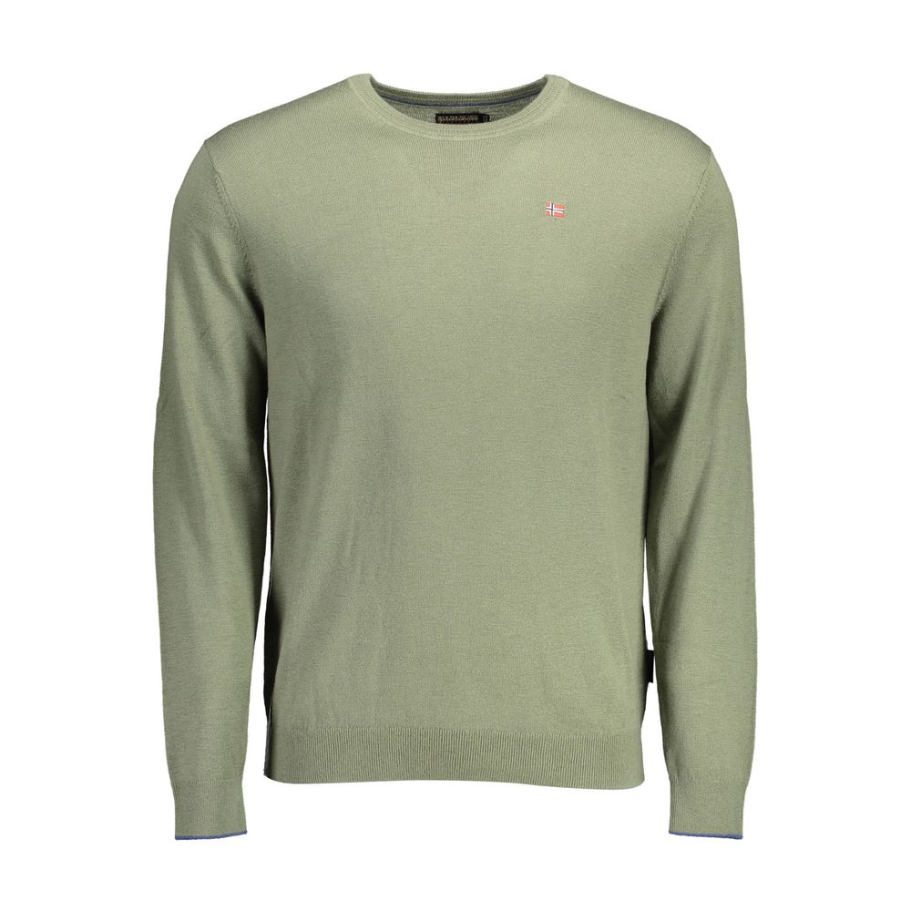Napapijri Green Wool Men Sweater | Regal Royce