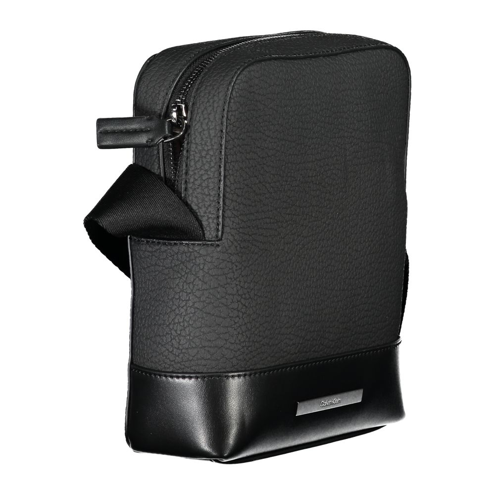 Calvin Klein Sleek Black Shoulder Bag with Contrasting Details | Regal Royce