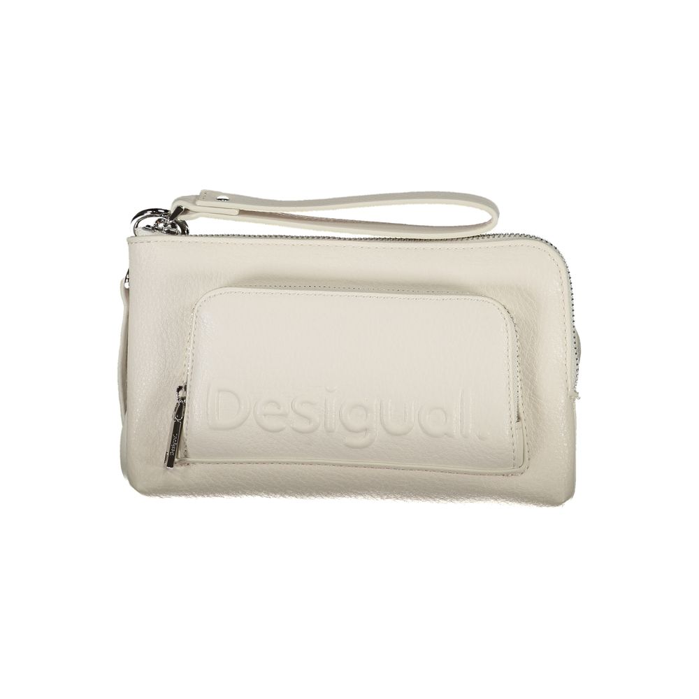 Desigual Bianco Polyurethane Women Handbag | Regal Royce
