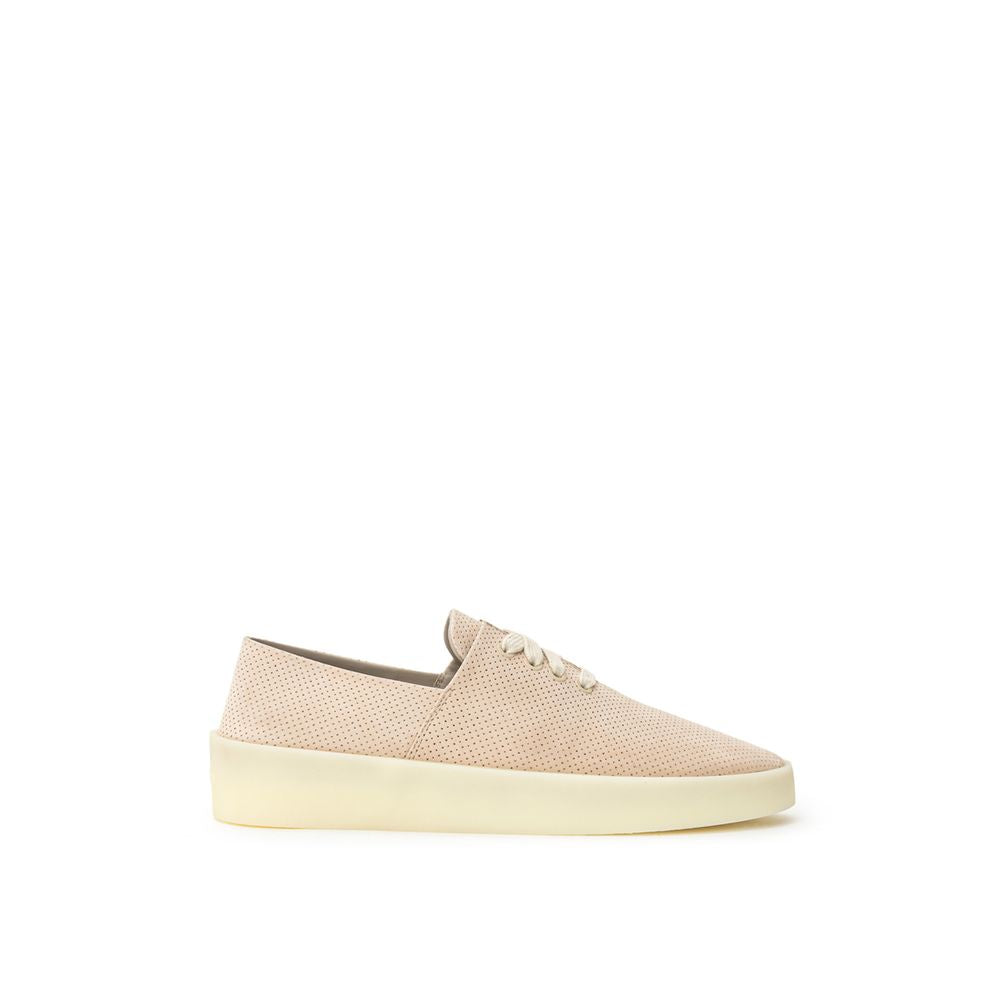 Fear Of God Beige Leather Low Top Sneakers | Regal Royce