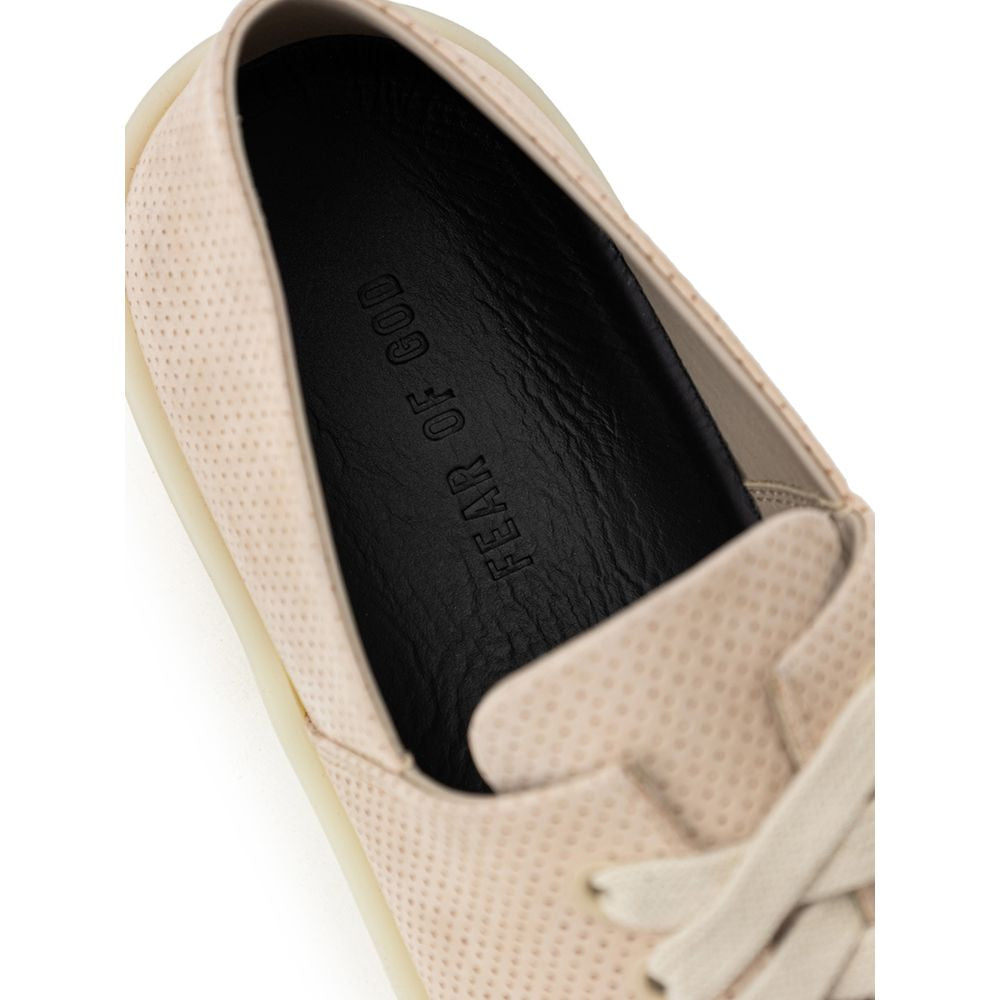 Fear Of God Beige Leather Low Top Sneakers | Regal Royce