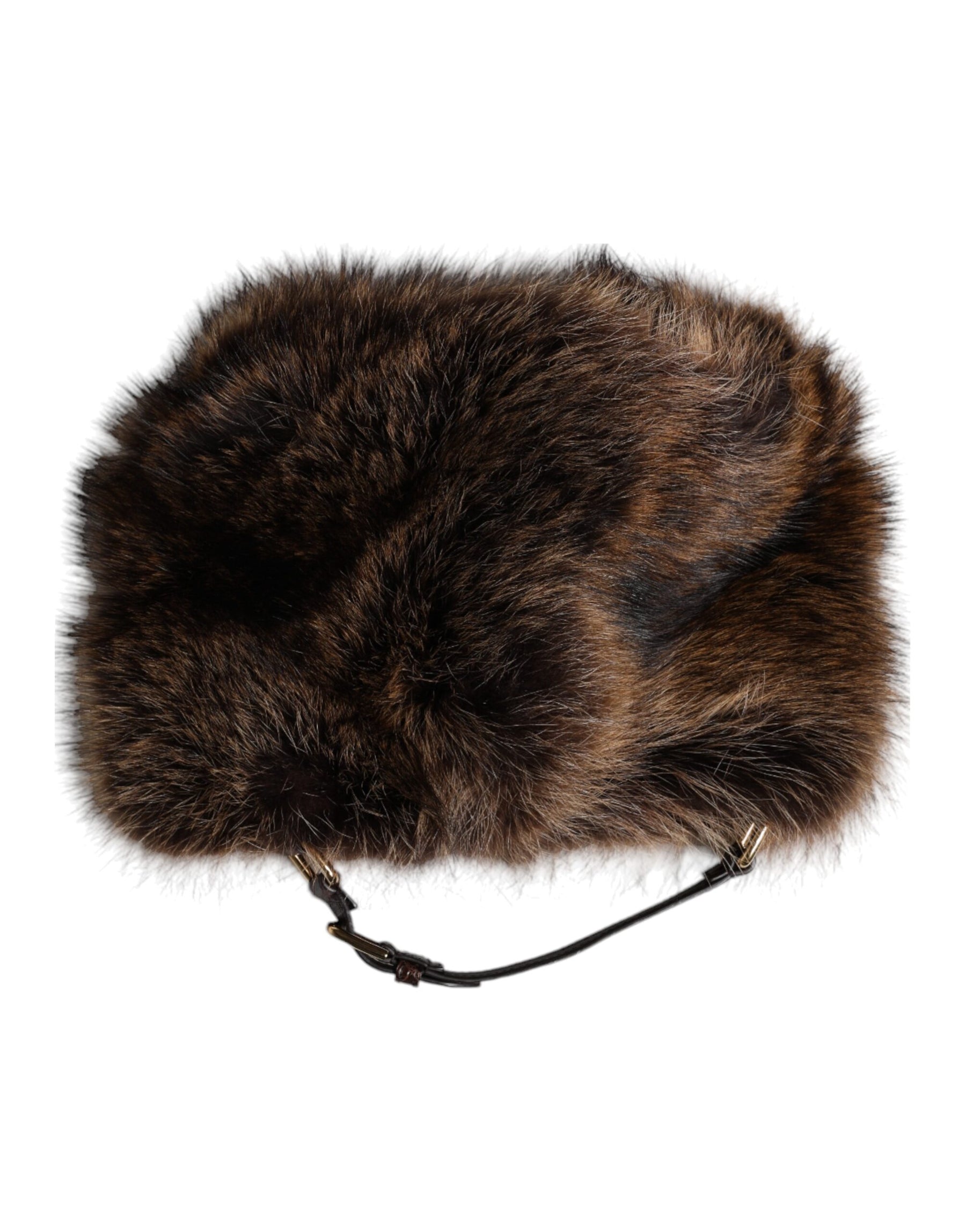 Dolce & Gabbana Brown Fur Women Bucket Hat | Regal Royce