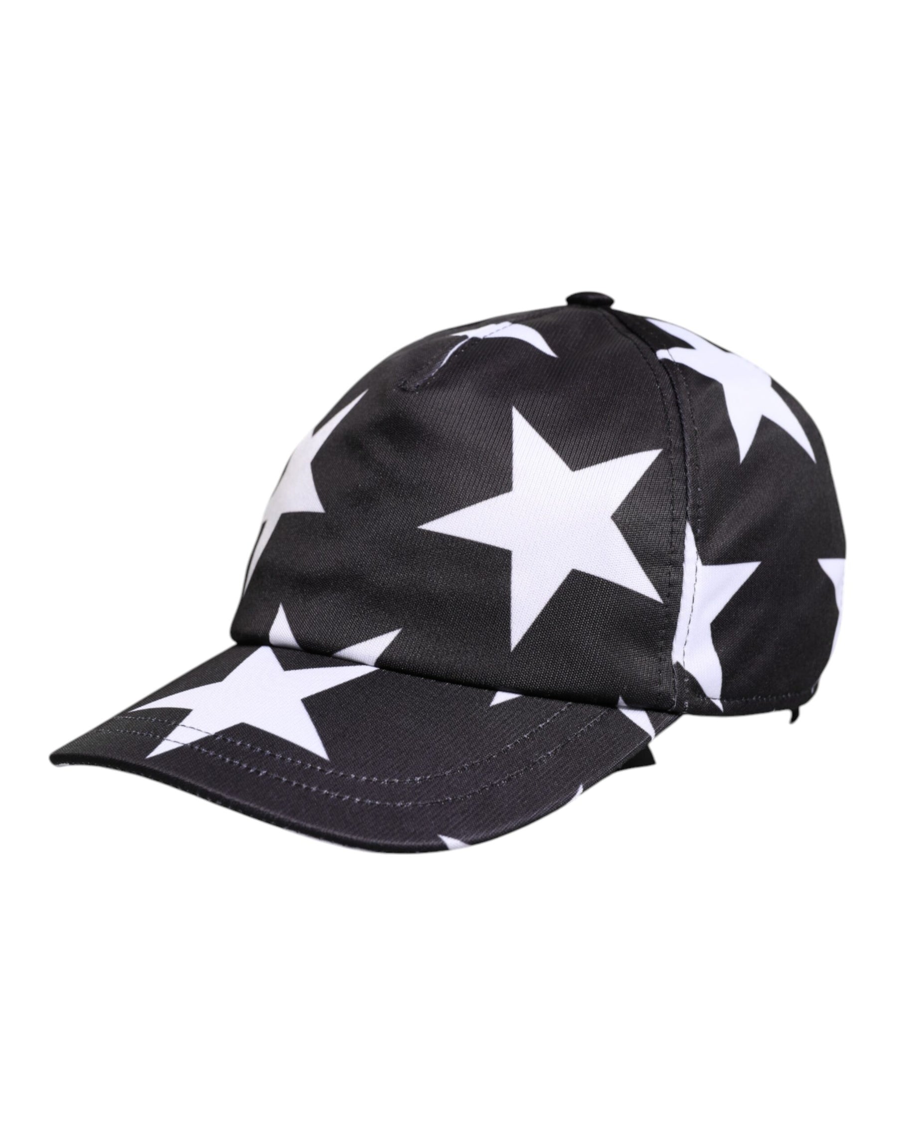 Dolce & Gabbana Black Star Print Polyester Baseball Cap | Regal Royce