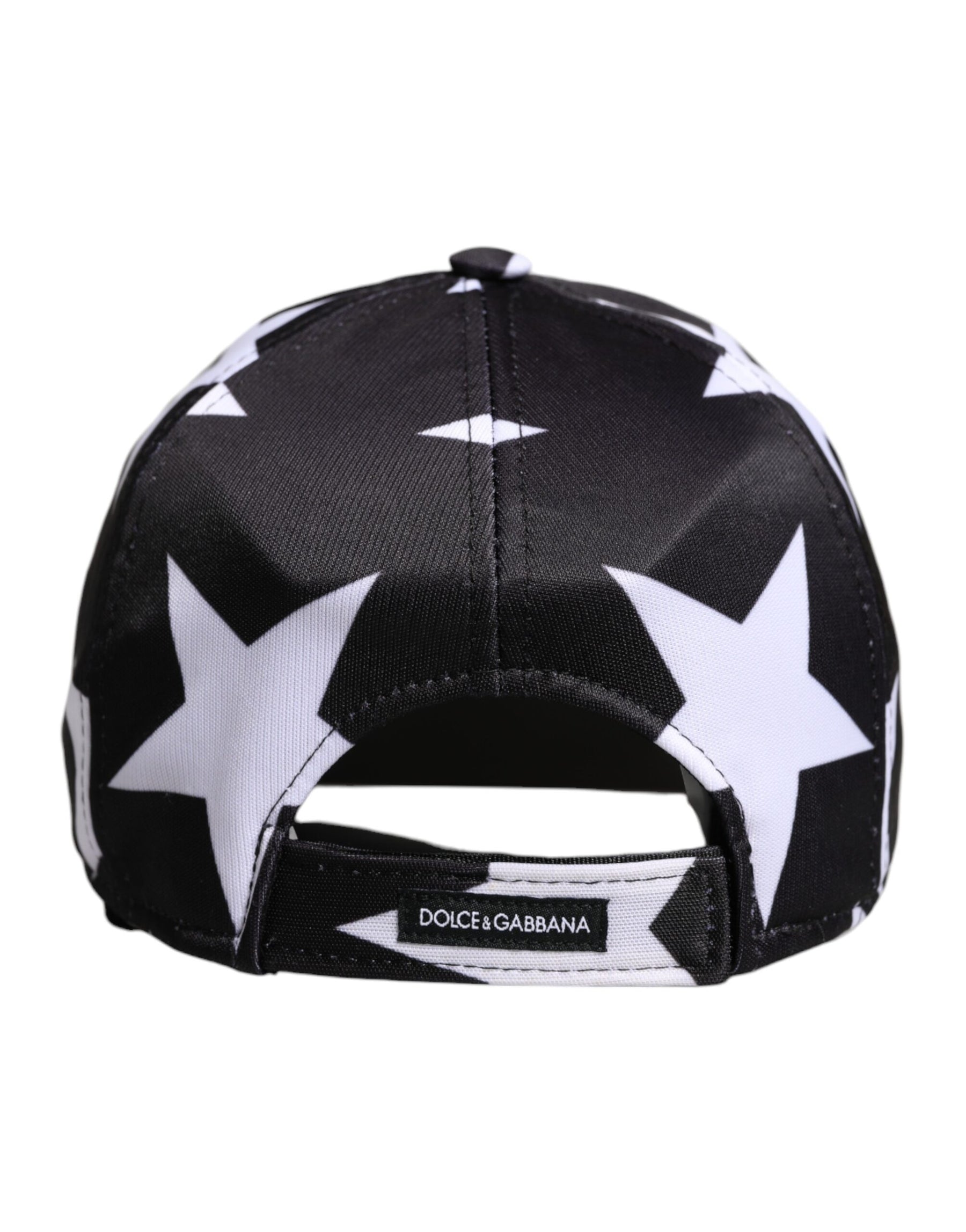 Dolce & Gabbana Black Star Print Polyester Baseball Cap | Regal Royce