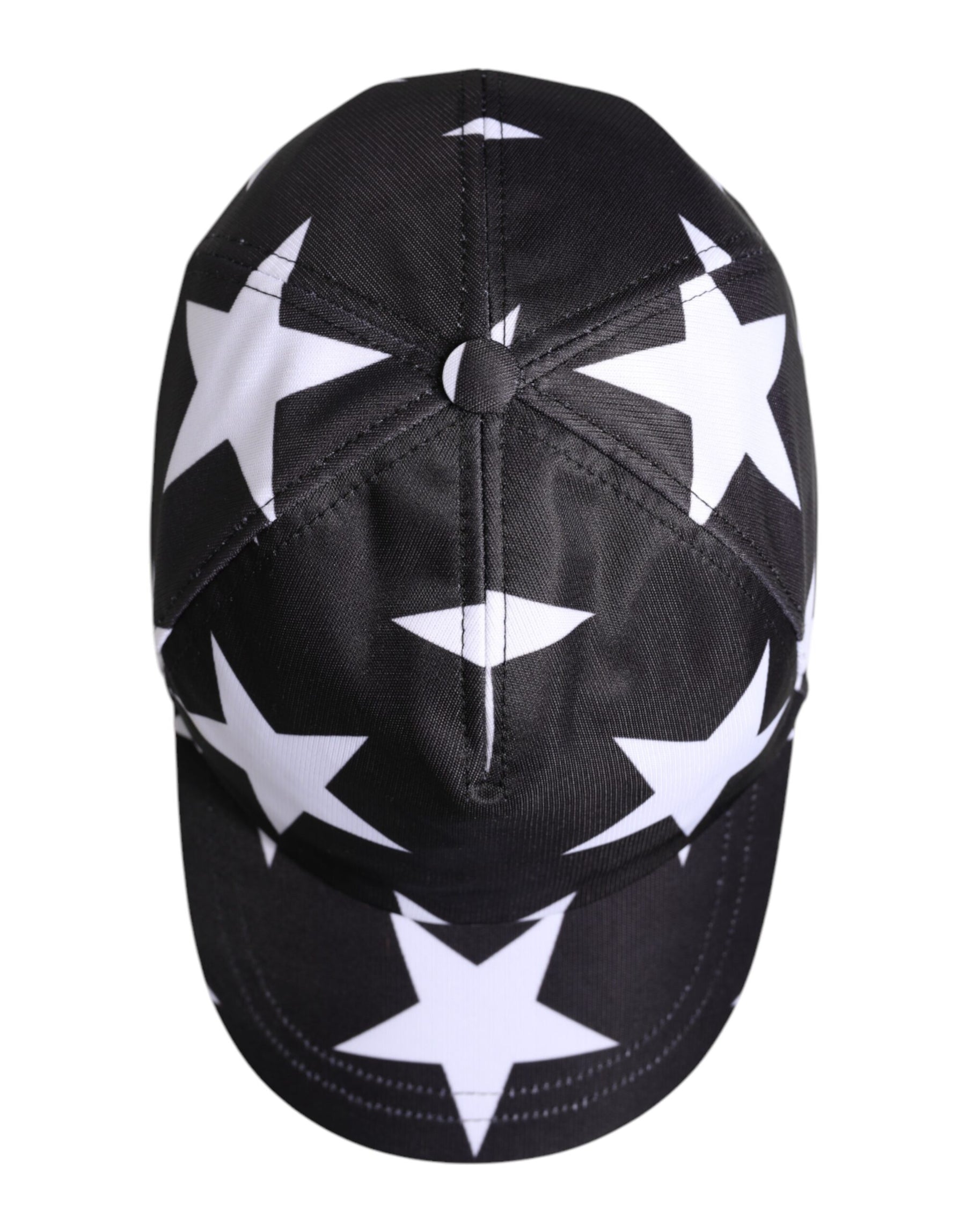 Dolce & Gabbana Black Star Print Polyester Baseball Cap | Regal Royce