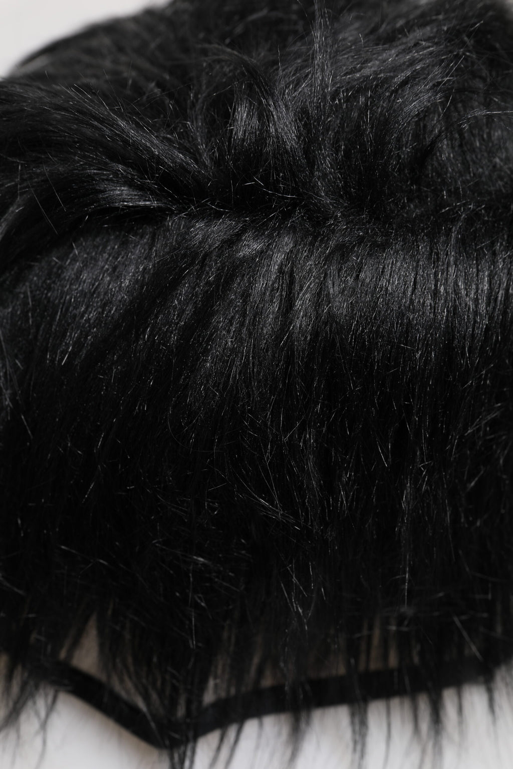 Dolce & Gabbana Black Faux Fur Bucket Hat